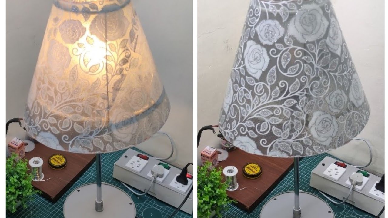 How to make Table Lamp 🛋️ at Home with touch control on/off switch || टेबल लैंप कैसे बनाएं घर पर