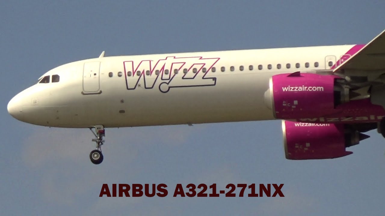 Airbus A321-271NX Wizz Air landing on EPRZ Rzeszów-Jasionka Airport