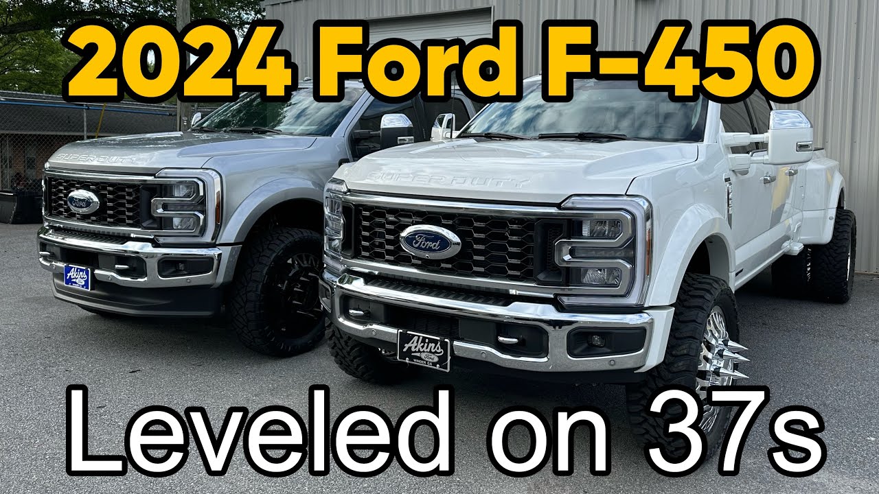 2024 Ford F450 Lariats 2.5&rdquo; Leveled on 37s & 24&rdquo; JTX Forged Wheels
