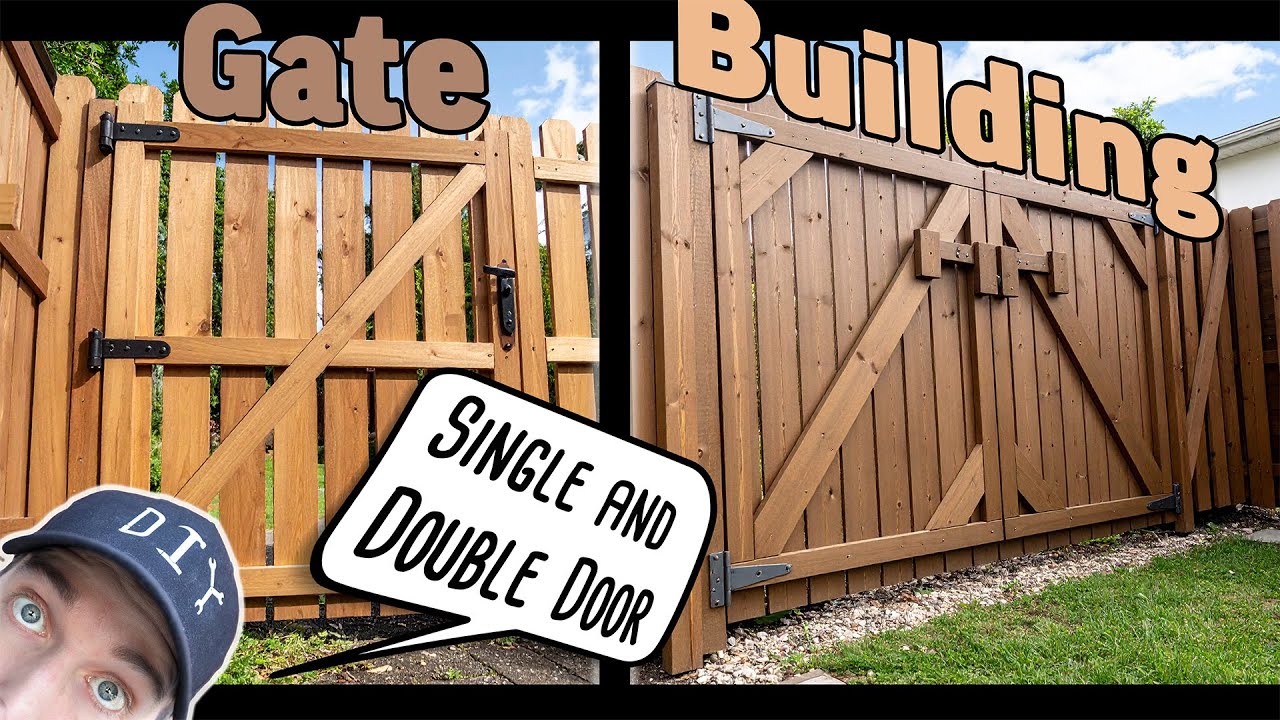 Build Single and Double Door Fence Gates and a Durable Fence (Step-by-Step)
