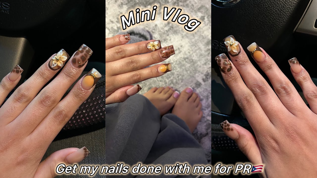 Mini vlog-￼Get mt nails done with me for a trip 🇵🇷
