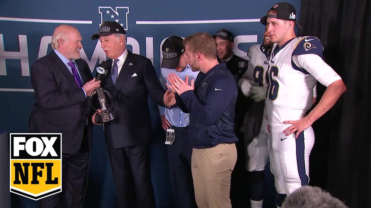 Los Angeles Rams celebrate NFC Championship in locker room | FOX NFL