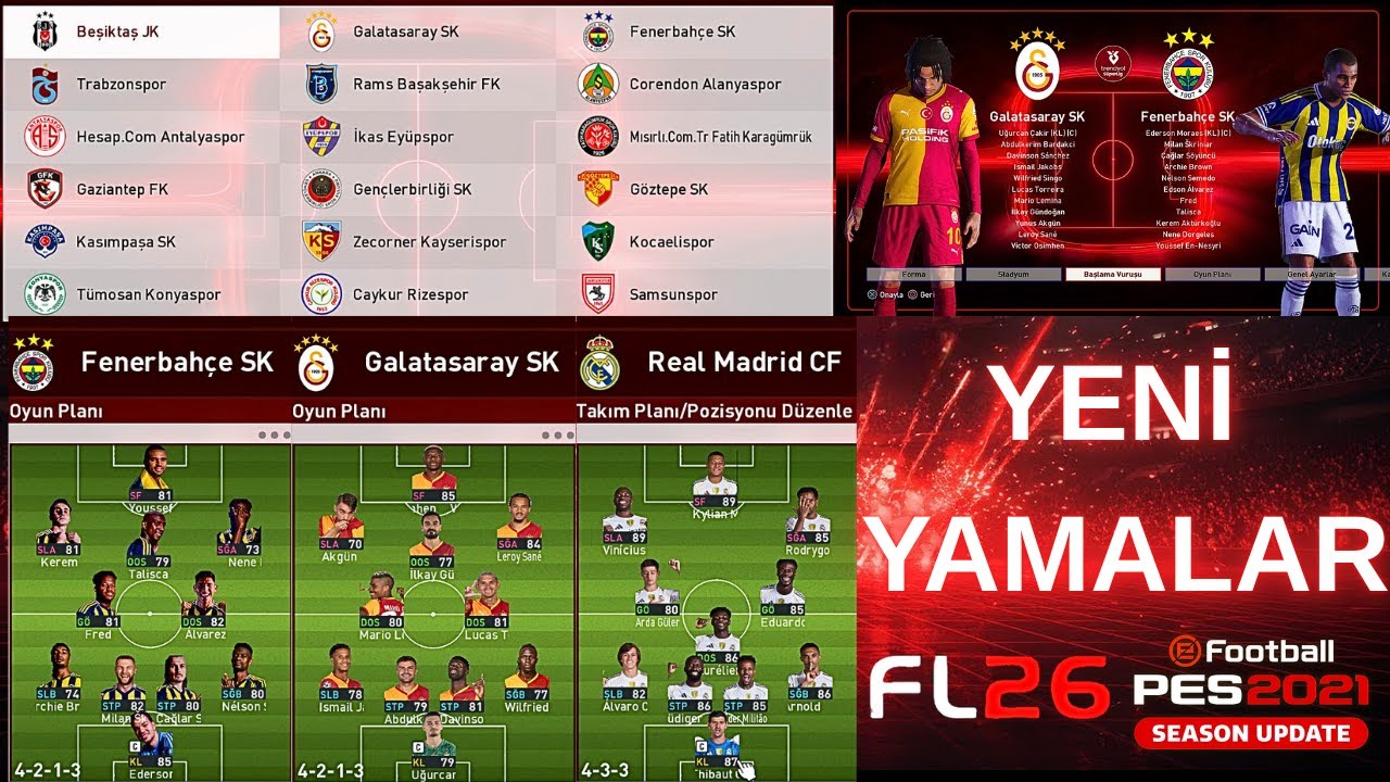 PES 2021 | FL26 | YENİ YAMALAR | 2025/26 SEASON