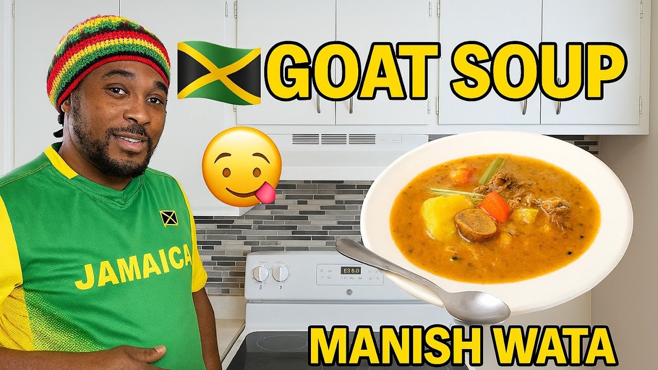 How to make manish water Jamaican goat meat soup | mannish wata goat head soup