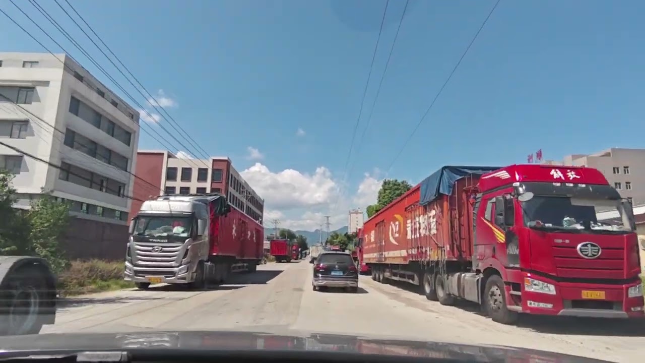 Driving in Fuzhou City From Changle Meihua to Mawei Lanqi Island(via Jinfeng)