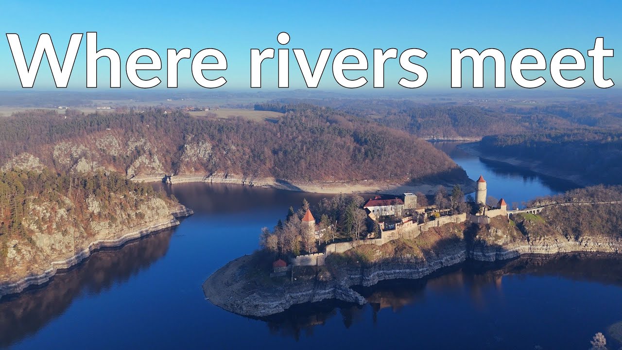 Epic River Confluence from Above 🚁 | Peaceful Drone Journey, Czechia
