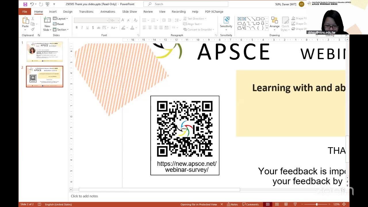 APSCE Webinar #53: Learning with and about AI in K-12 education