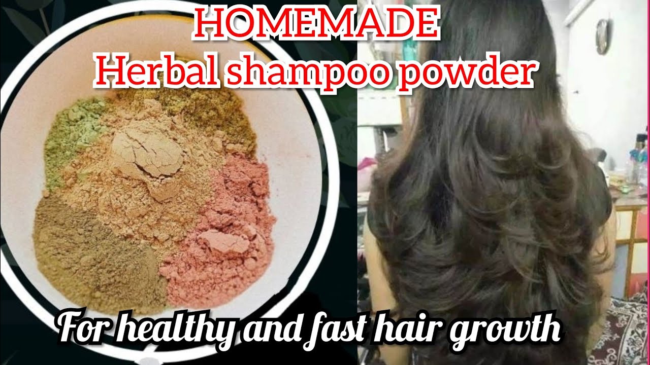 HOMEMADE HERBAL SHAMPOO POWDER | For fast hair growth|stop hair fall,dandruff, premature greying