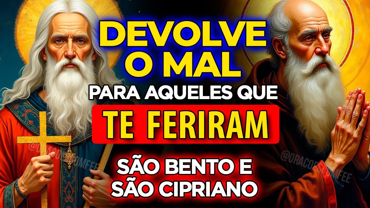 ⚔️ São Bento e São Cipriano: A Oração que Quebra Maldições e Remove  O MAL!