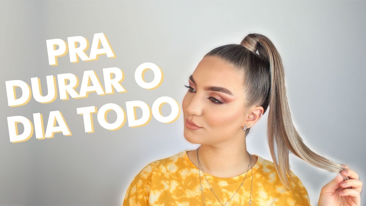 Como fazer RABO DE CAVALO alto