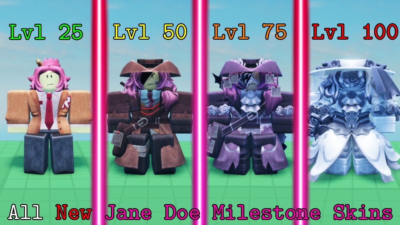 All New Jane Doe Milestone Skins | Forsaken