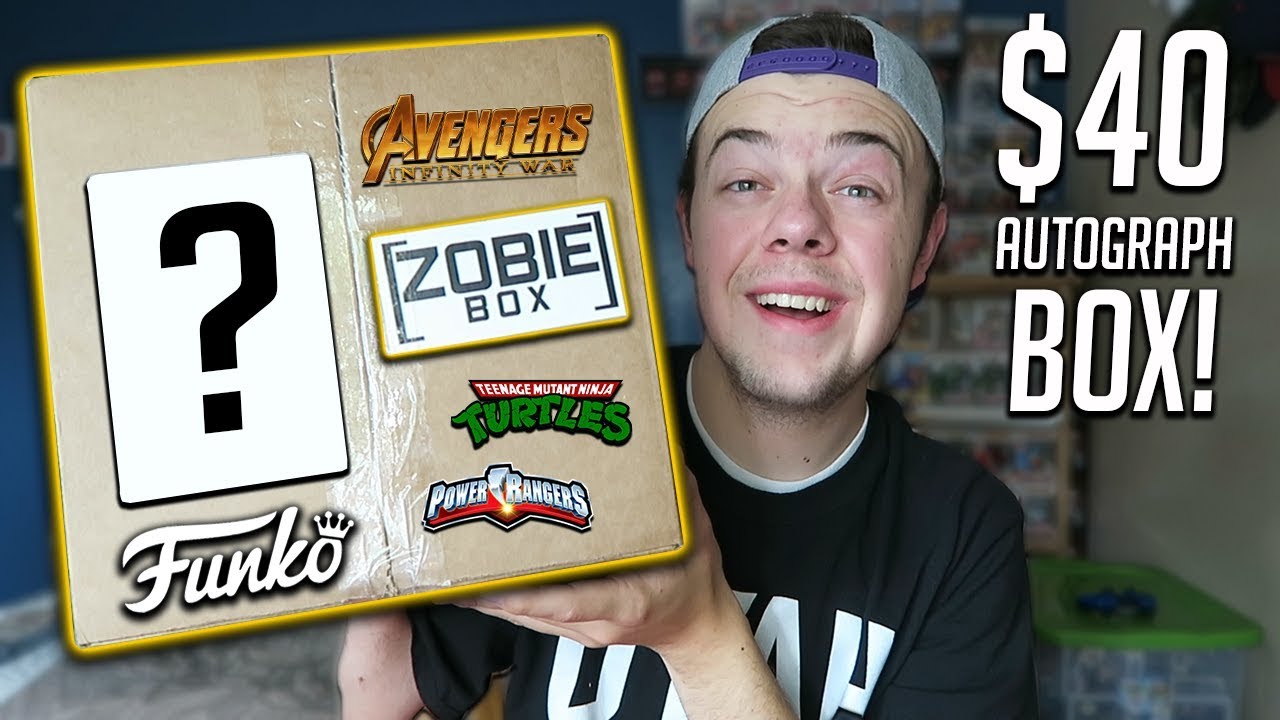 $40 Autograph Mystery Box! (Funko Pop, Zobie Pop Culture Box)
