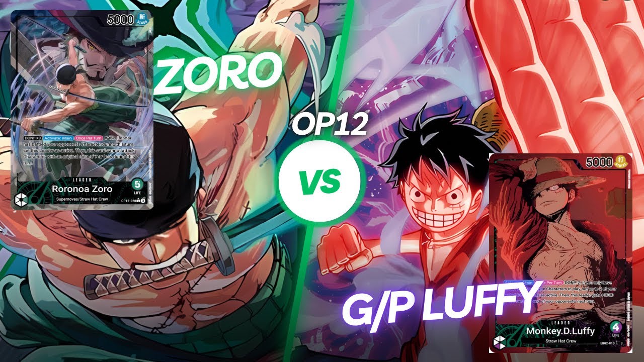 [OP12] Green Zoro vs G/P Luffy (Store Tournament 16 players round 2)