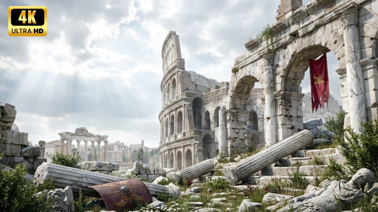 Cómo era Roma tras la caída en el año 476 d.C. | Reconstrucción con IA del Imperio Romano