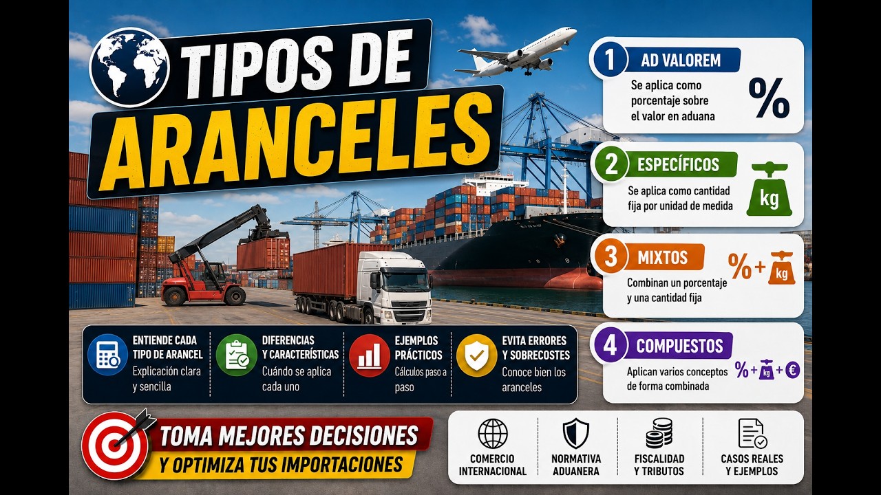 💶 Ejemplos de tipos de aranceles a la importación