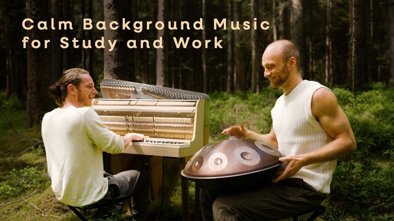 Calm Background Music for Study & Work | 2 hours Handpan Ambient | Malte Marten & Friends
