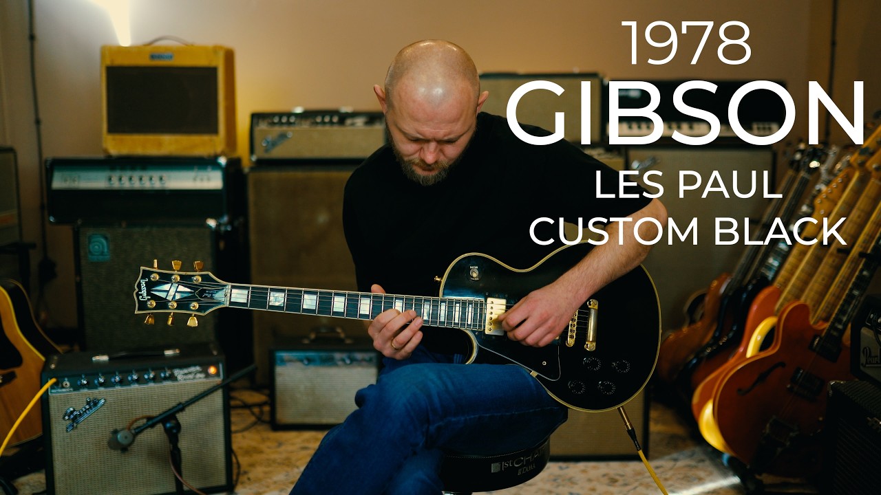 Gibson Les Paul 1978 Custom Black Lefty