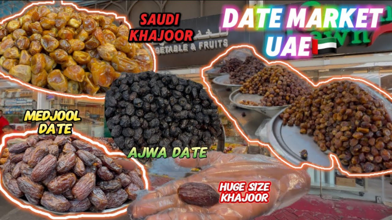Dates market in Dubai Khajoor shop in Abu Dhabi wholesale Mina market of UAE 🇦🇪 cheapest shopping