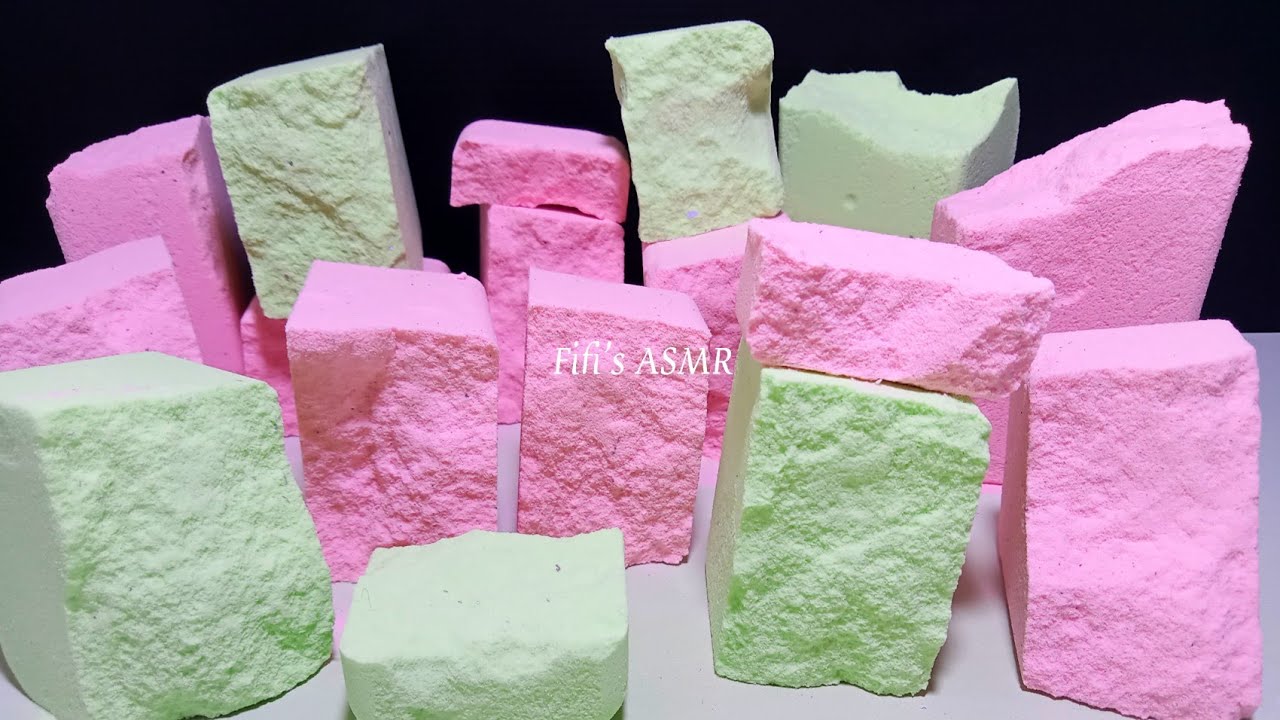 ASMR Baking Soda Blocks Crush🌱🌸