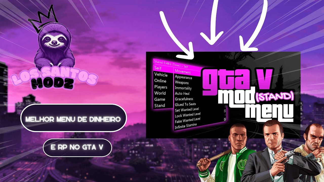 MOD MENU GTA ONLINE DINHEIRO E LEVEL - STAND MENU (DINHEIRO INFINITO) HACK