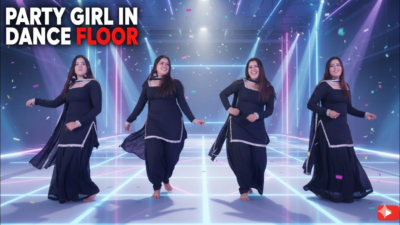 Party Girl In Dance Floor 🔥 Cuteness Overloaded ❤️ Beautiful Punjabi Model 😍 Khan Saab Entertainment