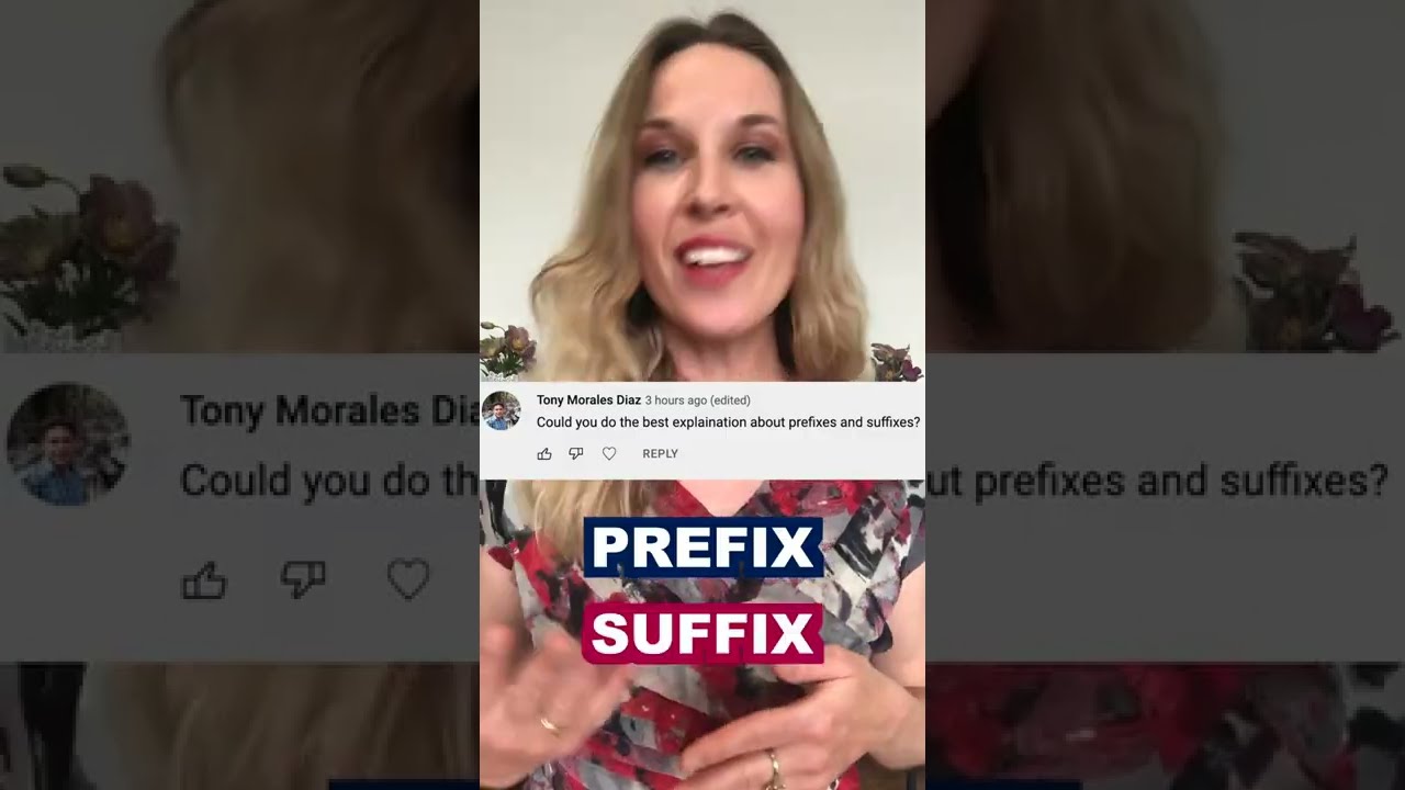 What's a PREFIX and SUFFIX in English? 🤔