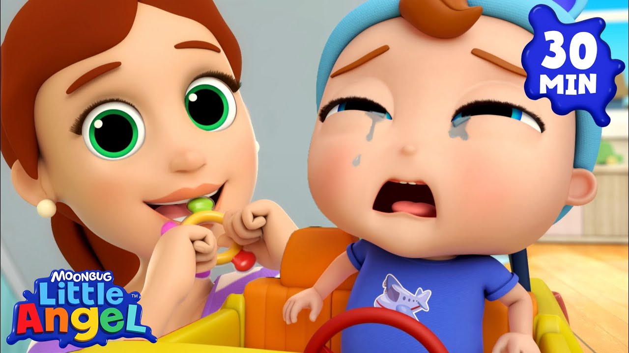Baby Teething Pain Relief + More Little Angel Nursery Rhymes and Kids Songs | Bingo and Baby John