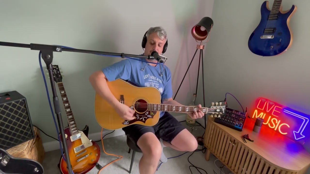 Mr. Tambourine Man (guitar and harmonica cover)