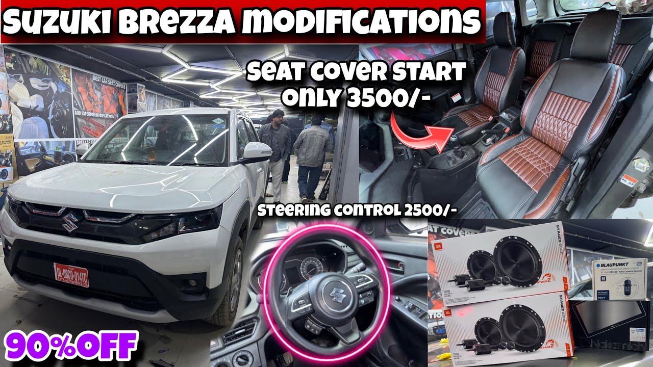Brezza LXI Base to Top Modification With Price ✅ Brezza Base Model Modified with Price ✅