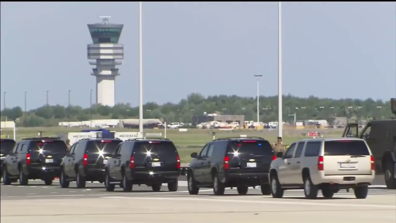 LIVE: President Trump's arrival in Brussels