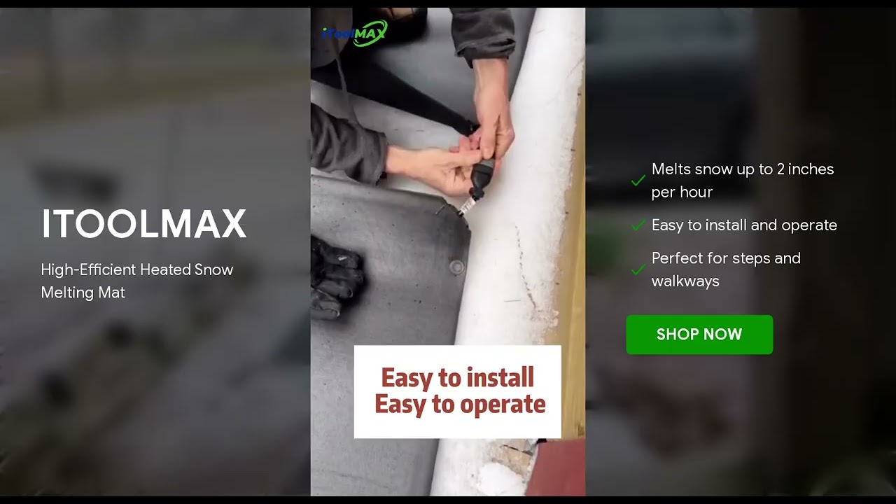 heated snow melting mats &mdash; reduce slips and falls during icy winters ❄️⚠️