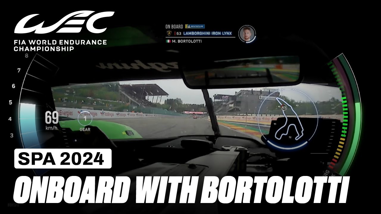 Onboard Lap Mirko Bortolotti Lamborghini SC63 Hypercar I 2024 TotalEnergies 6 Hours of Spa I FIA WEC