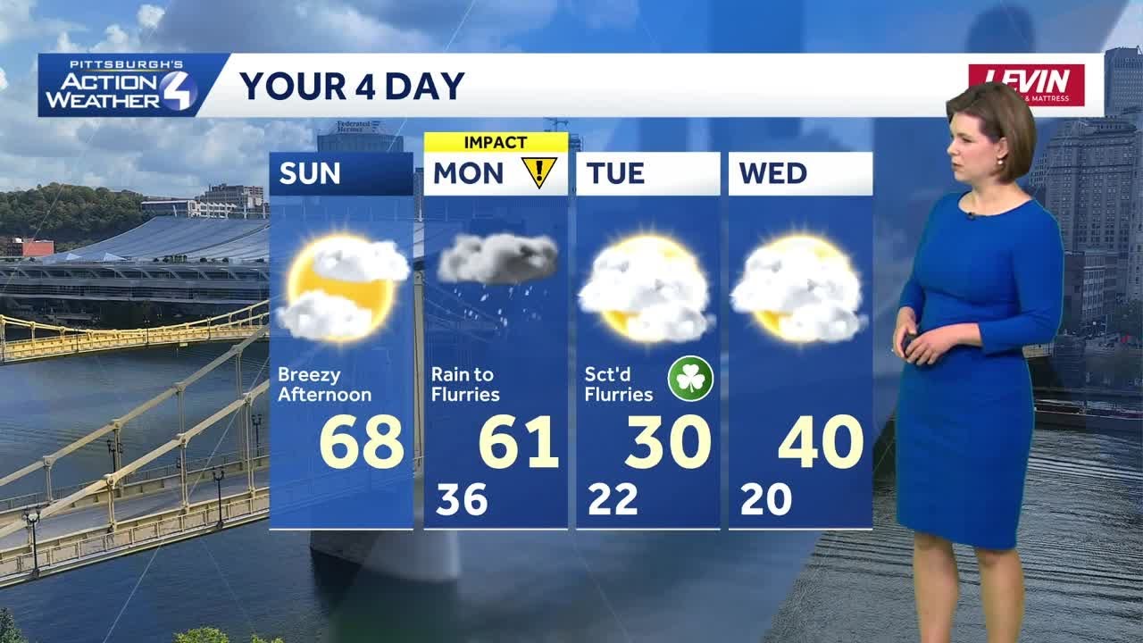 15 марта | Западная Пенсильвания: Сегодня потепление, в понедельник ожидаются дожди или небольшой...