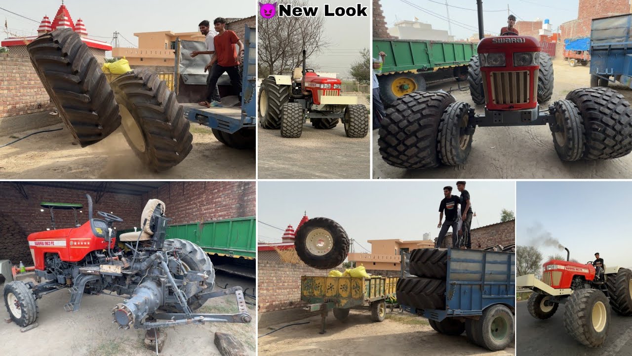 2nd Swaraj 963 with 26 Number tyers || ये तो खतरनाक चीज बन गई || Miss u Nishu bhai 💔😭🚜