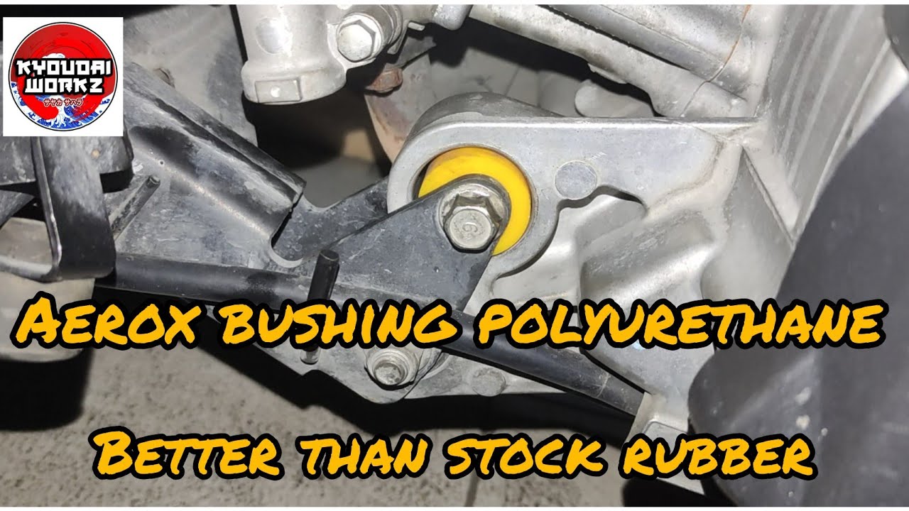 YAMAHA AEROX 155 CRANKCASE BUSHING POLYURETHANE REPLACEMENT better than stock rubber