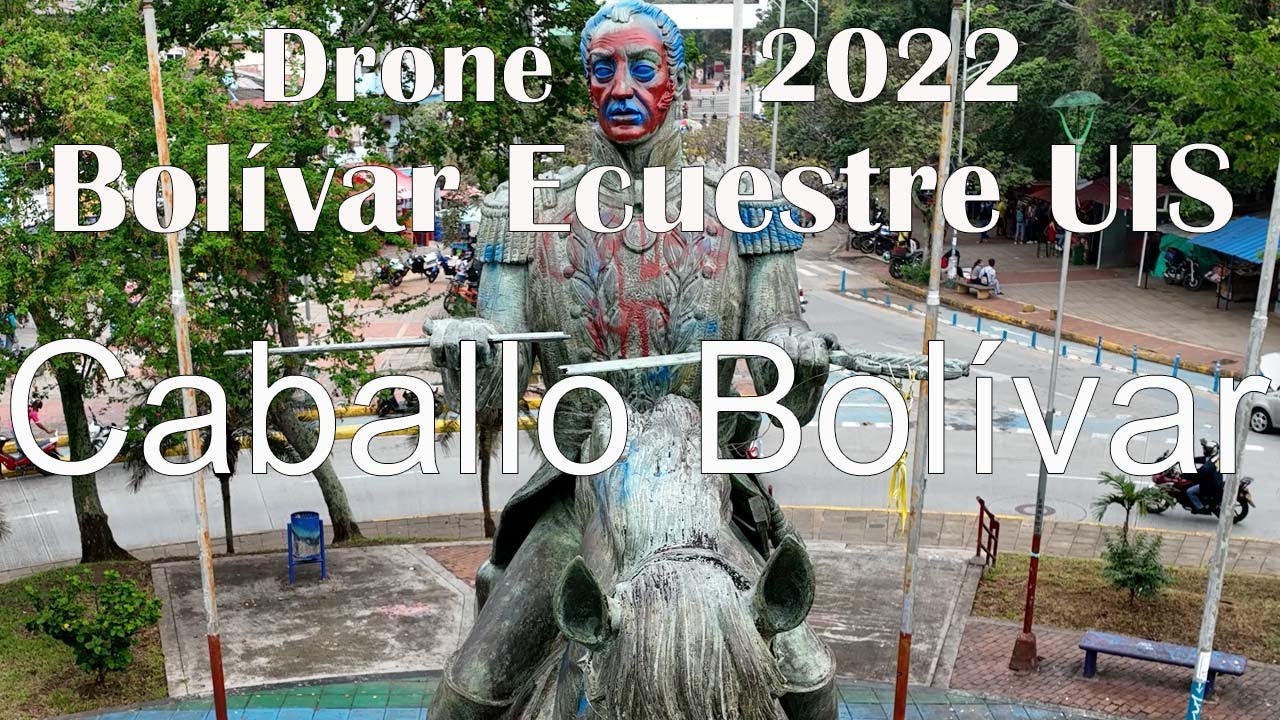 Caballo de Bol&iacute;var Bucaramanga Santander, Colombia Drone 2022