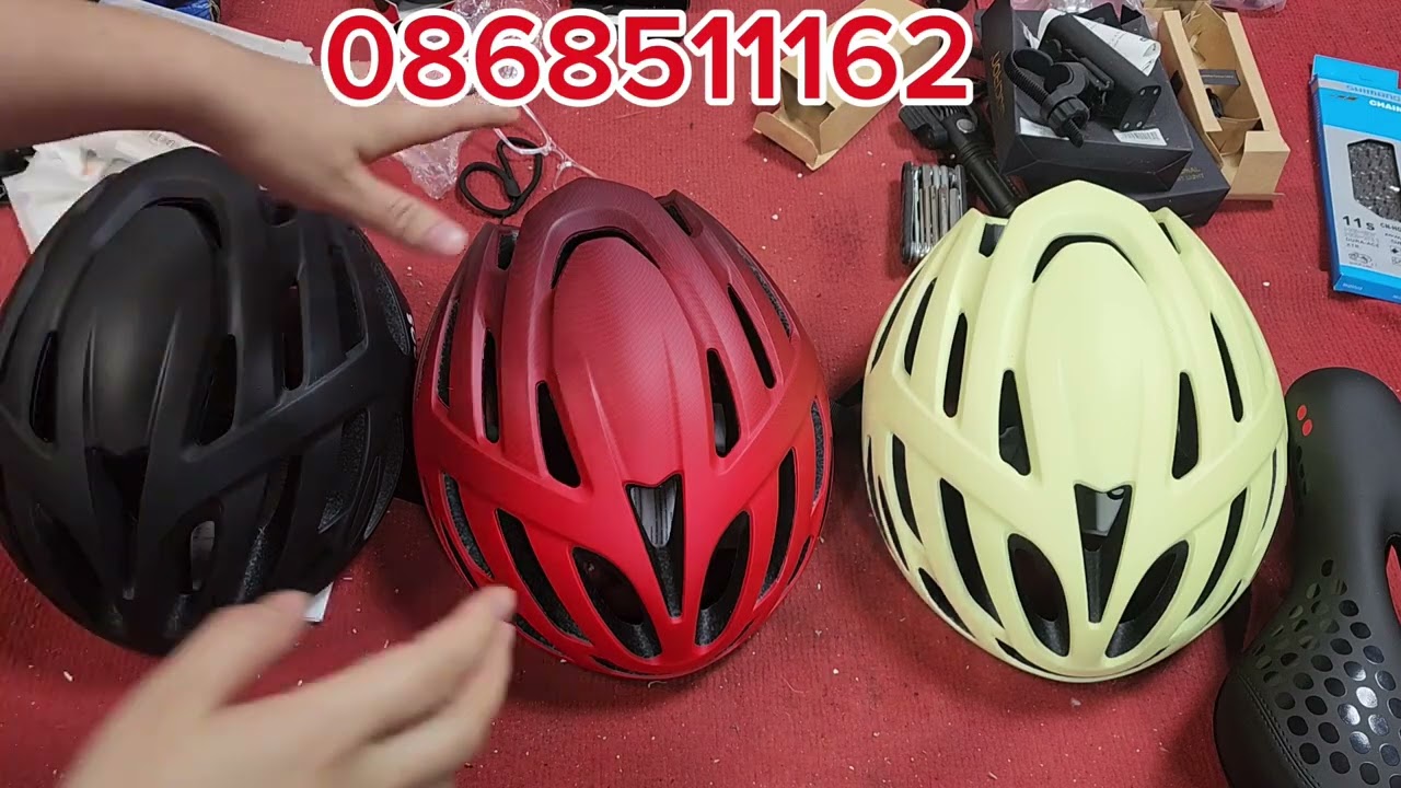 Thanh lý phụ kiện xe đạp Nhật 30k- gang tay GaiT- đèn Magic treo xe kèm đồng hồ tốc độ- mũ bảo hiểm 