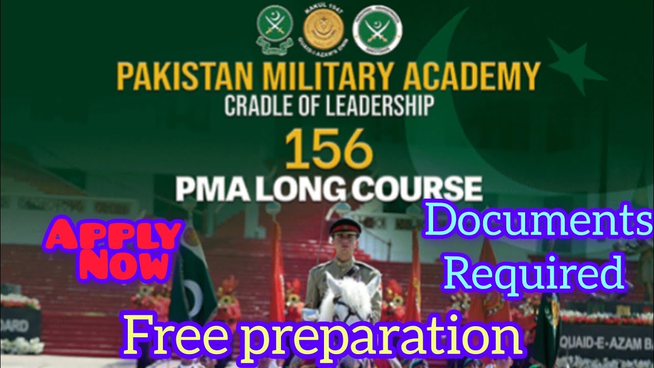 156 PMA Long Course Annucoued | 156 PMA Long Course Online Apply | Documents, for 156 PMA L/C | 2025