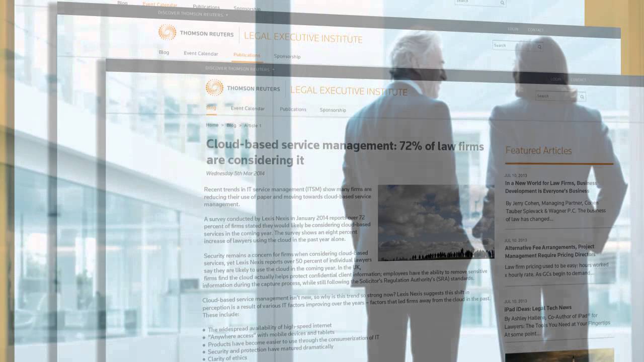 Welcome to Thomson Reuters Legal Executive Institute