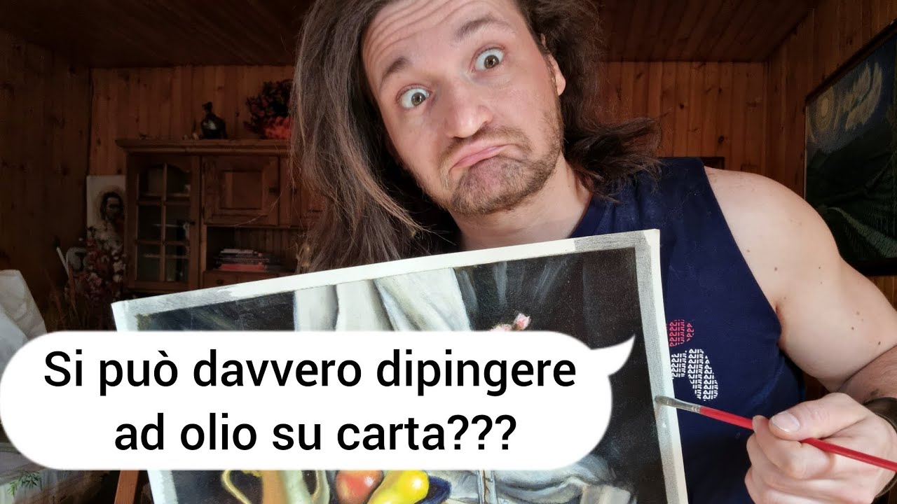 Come dipingere OLIO SU CARTA🖌     risparmia sulle tele in questo modo  #pittura #dipinto #carta