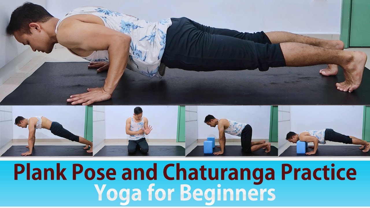 How to do Plank Pose and Chaturanga for Beginners