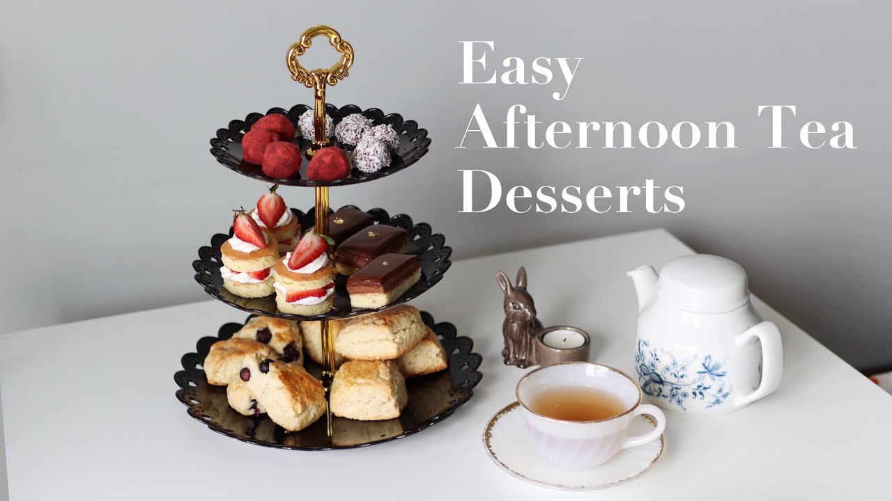 How to make Afternoon Tea Desserts at home | 애프터눈티 디저트 집에서 만드는 법 💕