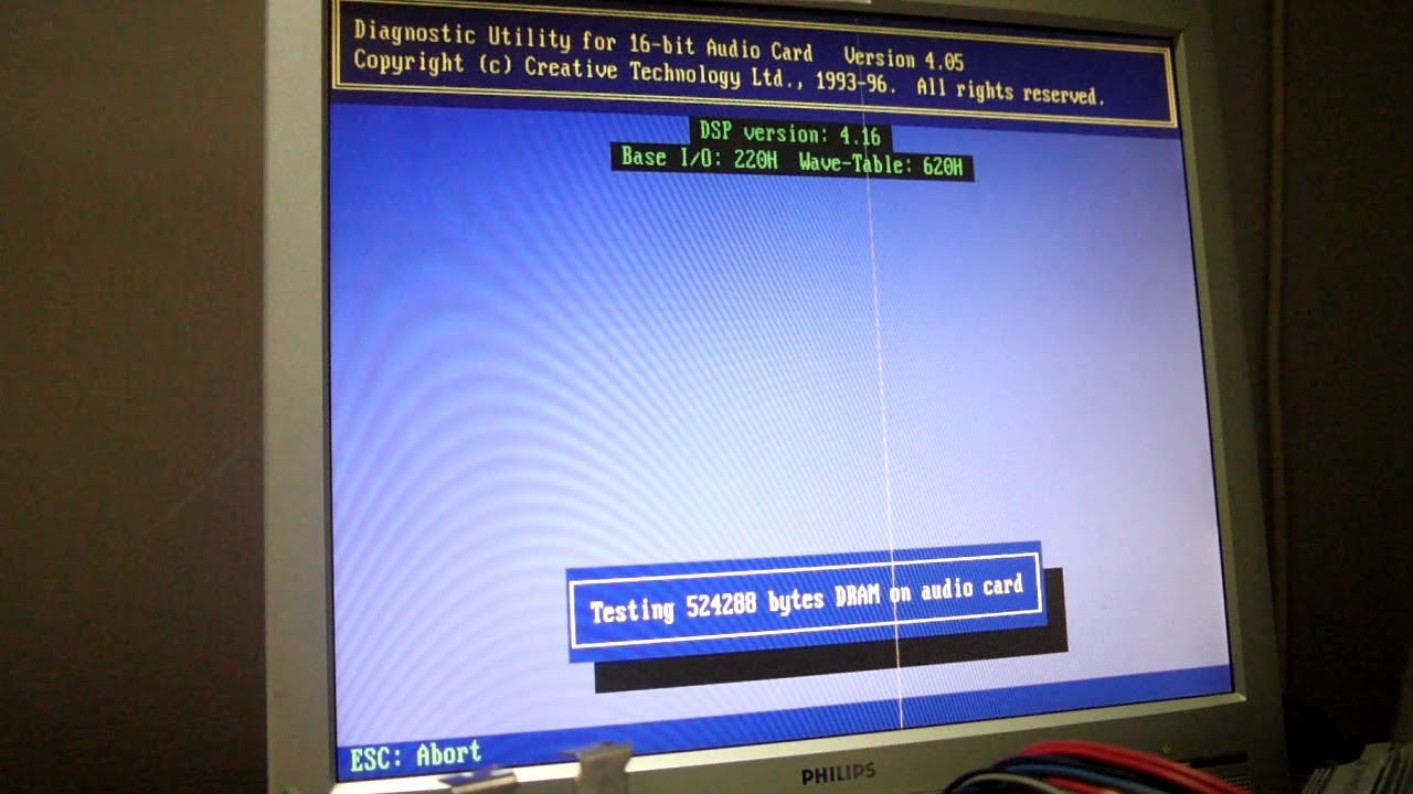 SB AWE64 CT4520 test