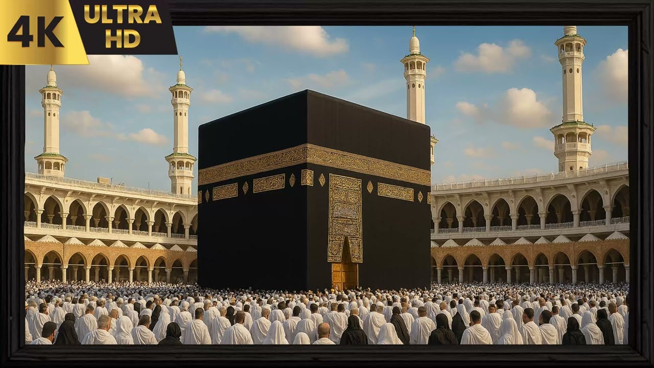 Kâbe'nin Huzuru 🤍🕋 | 4K Islamic Wall Art | Mekke Tabloları | Tv Wallpaper Çerçeve | İslami Tablo