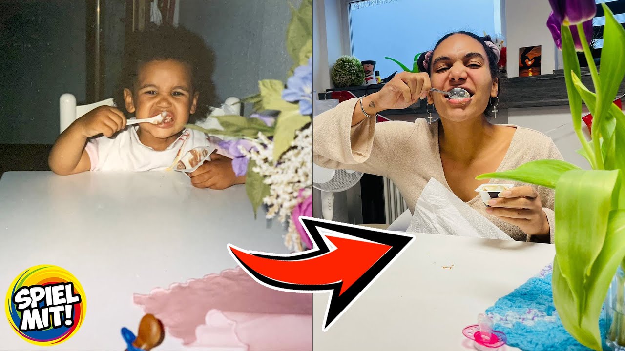 WIR STELLEN UNSERE KINDERFOTOS NACH!👶 Ally vs. Katja
