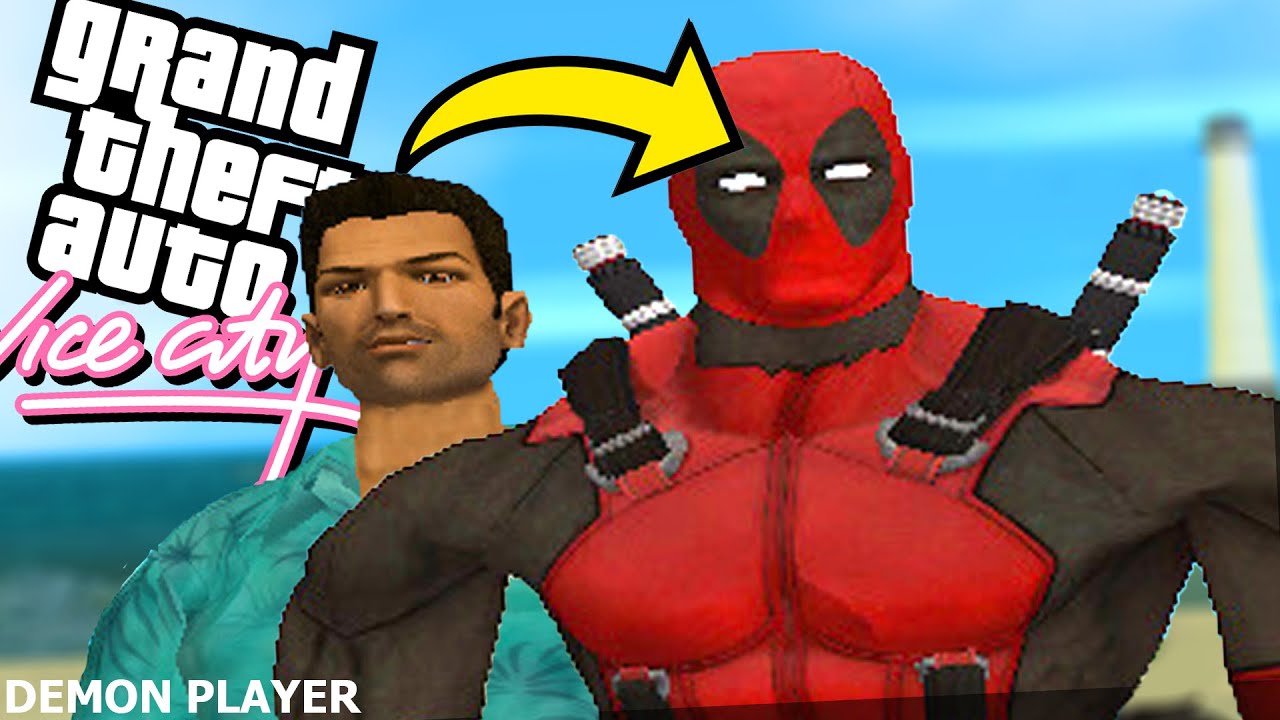 DEADPOOL MOD IN GTA VICE CITY (Funny Moments)