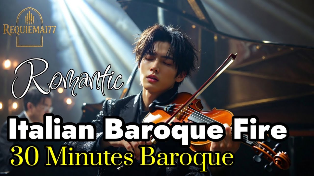 Italian Baroque Violin & Piano Concerto | 7 Virtuoso Concertos in Vivaldi-Inspired Style(30 Minutes)