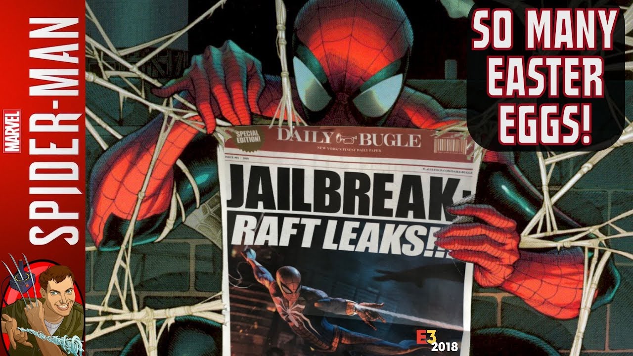 Spider-Man PS4 (Pre-Release) E3 2018 - Daily Bugle Easter Eggs!