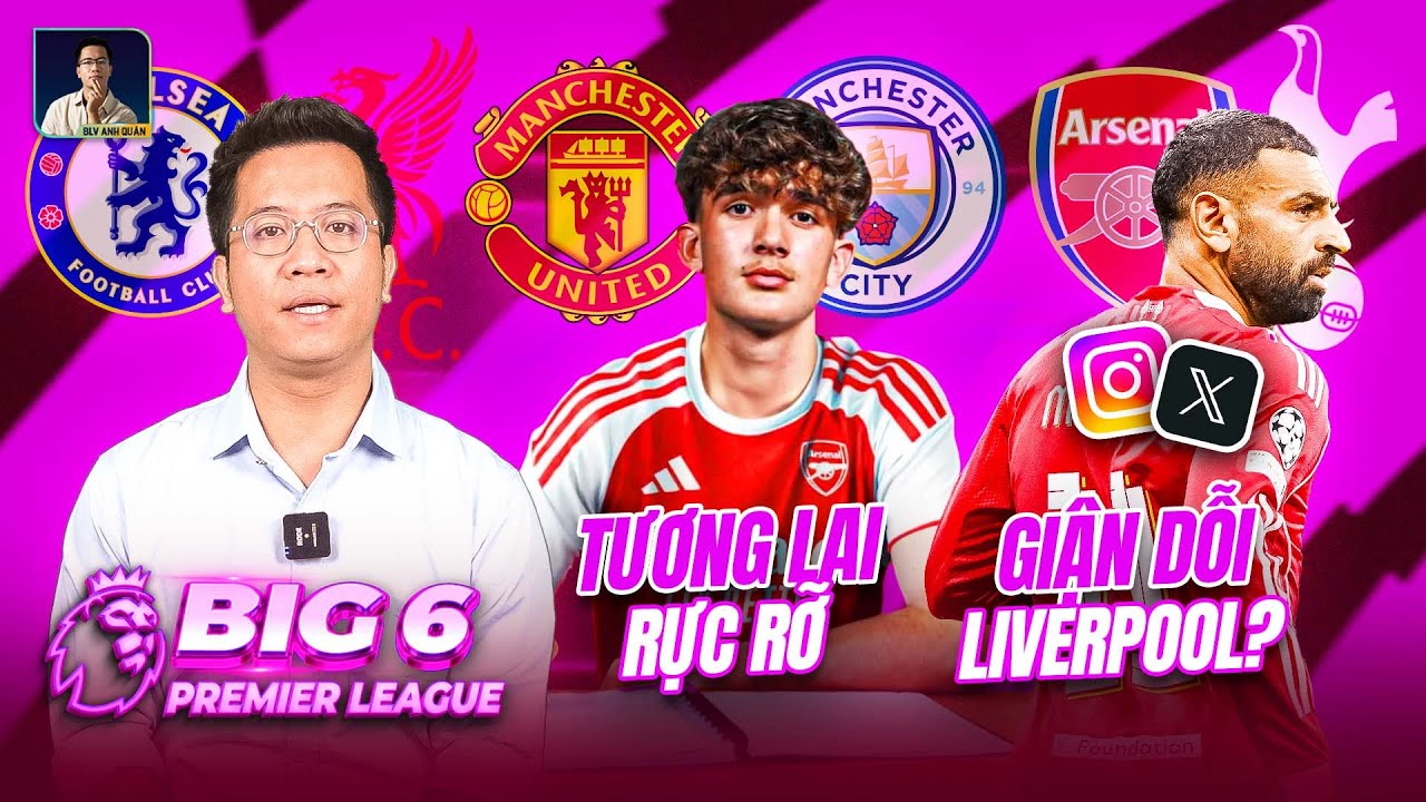 BIG 6 PREMIER LEAGUE: MAX DOWMAN ĐƯỢC TRAO THƯỞNG, CHELSEA GIỮ CHÂN CAICEDO, SALAH GIẬN DỖI SLOT?