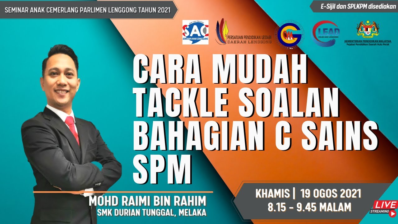 CARA MUDAH TACKLE SOALAN BAHAGIAN C SAINS SPM